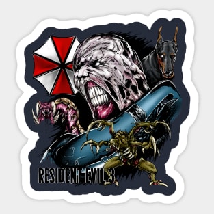 Resident evil 3 remake Nemesis Monster Sticker